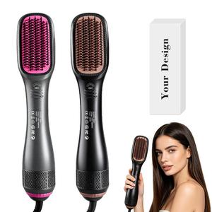 เครื่องหนีบผมอเนกประสงค์ 0728 สำหรับผมเรียบลื่นเงางาม ปรับความร้อนได้ 3 ระดับ ฐานเซรามิก ขนแปรงไนลอนยืดหยุ่น - Product Image 2