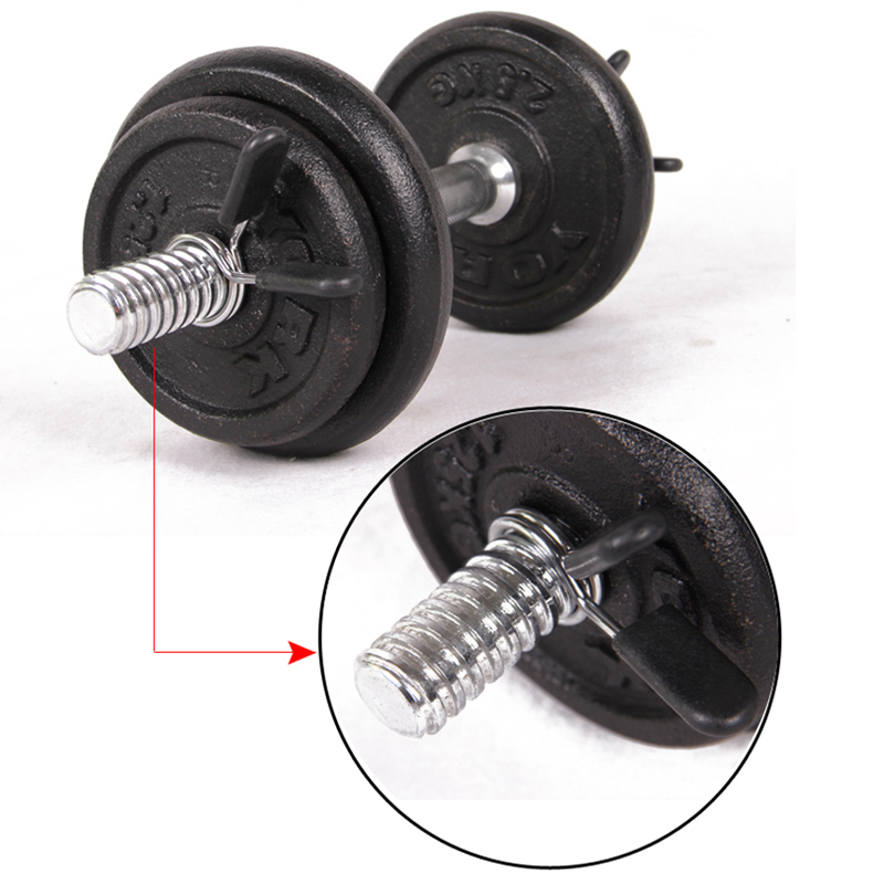 Barbell Clips 4 Pcs Black Screws Exercise Handles