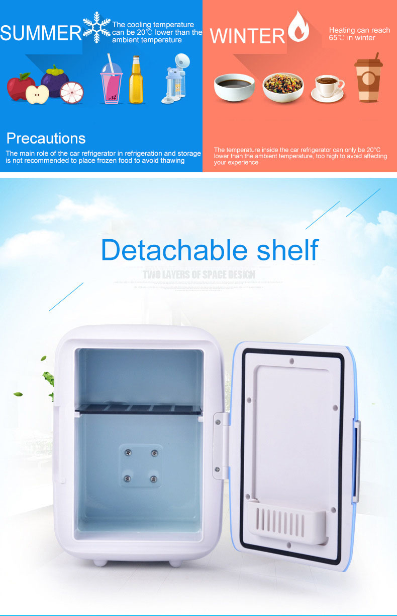 MINi Portable Car Refrigerator 6L Mini Refrigerator Car Refrigerator 12V Cooler Heater General Auto Parts