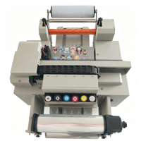 Impresora UV Híbrida de Cama Plana A3 Nueva de Fábrica Directa, Impresora de Rollo a Rollo UV de 30cm para Películas DTF, Pegatinas de Cristal, Etiquetas 3D para Fundas de Teléfono, Balones, Botellas DX7