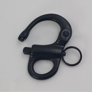 Mousqueton à œil fixe noir inoxydable de 69mm pour bateaux à voile - Product Image 3