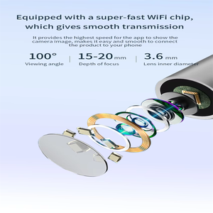 Kit de nettoyage d'oreilles avec caméra WiFi HD NK3-C pour iOS et <span class=keywords><strong>Android</strong></span>, avec 6 embouts pour une élimination efficace du cérumen - Product Image 4