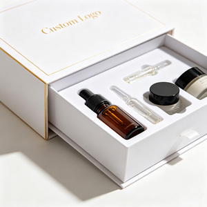 Custom Luxury Gift Rigid Drawer <b>Box</b> with Gold Foil Logo for 3ml/5ml/10ml <b>Glass</b> Vials Cosmetic Packaging - Product Image 5