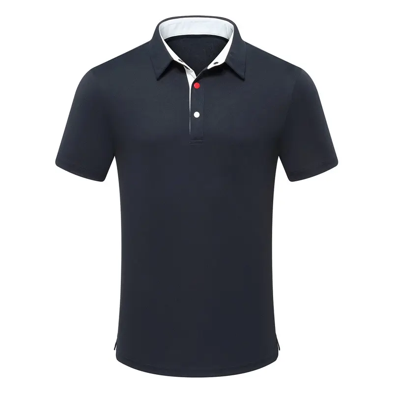 High quality Polo shirt men 100 cotton customized logo polo t-shirts slim plain cotton custom mens polo t shirts Made in China