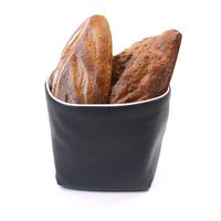 Panier à pain réutilisable en toile de coton 100 % non blanchi et liège naturel, respectueux de l'environnement, avec cordon de serrage