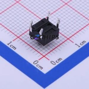 K2-6639DP-D4SW-04 Tactile Switch Through hole-4P,6x6mm Switch Single Pole Single Throw Round Button 2.5N Through Hole - Product Image 2