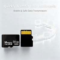 Carte TF U3 haute vitesse avec logo personnalisé, 64, 128 et 512 Go, qualité industrielle, étanche, personnalisable pour caméra de sécurité DVR, achat en gros