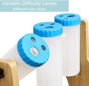 Bambu ahşap hayvan komik iq oyunu İnteraktif yavaş besleyici köpek maması bulmaca besleyici oyuncaklar iq eğitim - Product Image 4