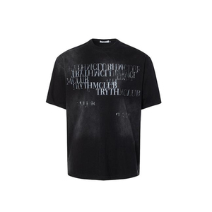 Camiseta de Gran Tamaño de Alta Calidad con Logotipo Personalizado, 100% Algodón de Punto, para Hombre, con Estampado Digital - Product Image 1