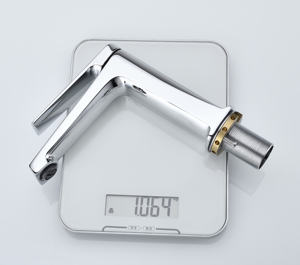 Grifo de un solo orificio para baño, grifería de agua fría y caliente para Hotel, contemporáneo - Product Image 6