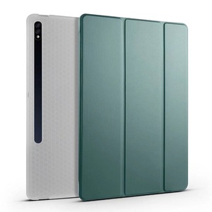 Custodia Sottile Trasparente con Porta Penna per <span class=keywords><strong>Samsung</strong></span> <span class=keywords><strong>Tab</strong></span> <span class=keywords><strong>S8</strong></span> <span class=keywords><strong>Plus</strong></span> S7 <span class=keywords><strong>Plus</strong></span> 12.4 Pollici, Cover Protettiva - Product Image 2
