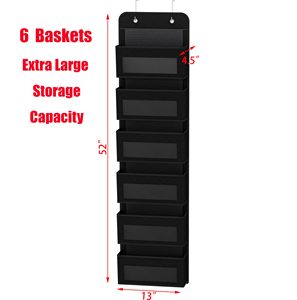 Organizzatore da Appendere Sopra la Porta <span class=keywords><strong>a</strong></span> 6 Livelli, Grande Capacità, con Finestre Trasparenti, Organizzatori per Armadio e Camera da Letto - Product Image 3