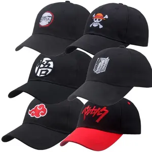 26 Style Anime Summer Winter Hat Berserk One Punch Man Demon Slayer Dragon Goku Luffy Zoro Hokage Red Cloud Sports Baseball Caps