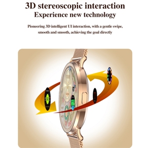 2024 Mới Siêu Mỏng Phụ Nữ Smartwatch H06 3D Năng Động UI Bluetooth Cuộc Gọi Điện Thoại Kim Loại Chống Thấm Nước Dây Đeo Thép Smartwatch Cho Phụ Nữ - Product Image 5