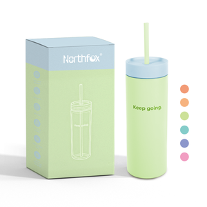 Gobelets isothermes personnalisés en acier inoxydable avec paille en silicone, vente en gros, tasse thermos sport à double boisson scellée sous vide - Product Image 1