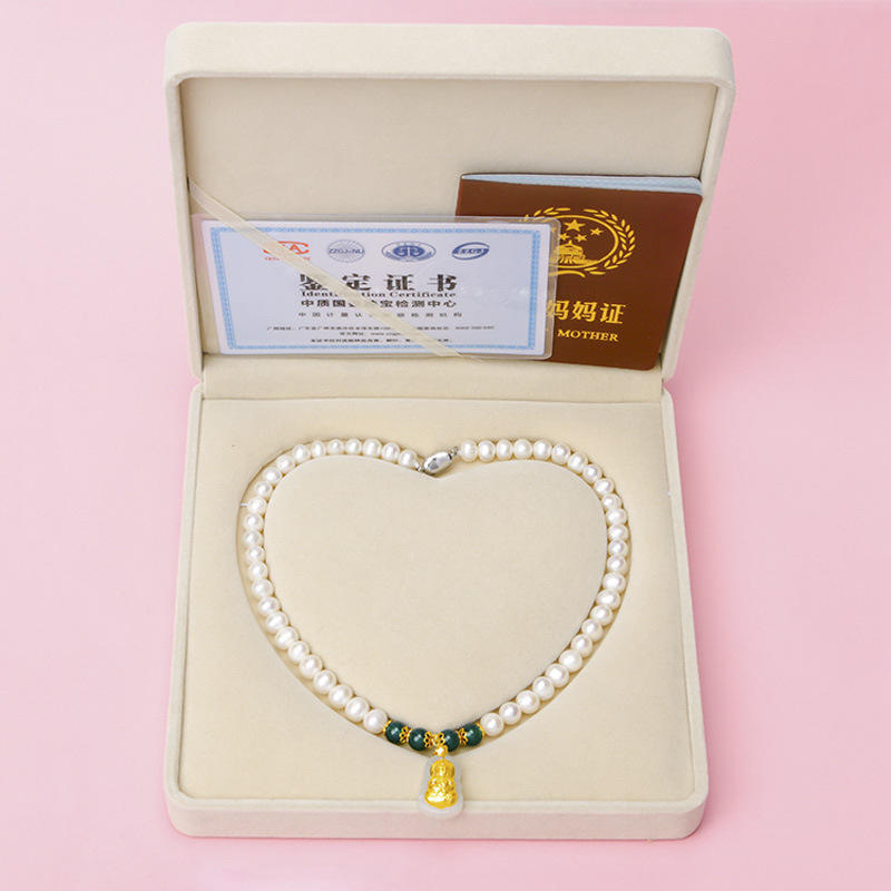 สร้อยคอ+ใบรับรอง+กล่องกำมะหยี่ (45ซม.)