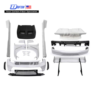 Kits de carrosserie large en fibre de carbone partielle DRIFTON pour Ford Mustang Gen7 S650 GTD, style Widebody, montage par vis, amélioration retrofit. - Product Image 1