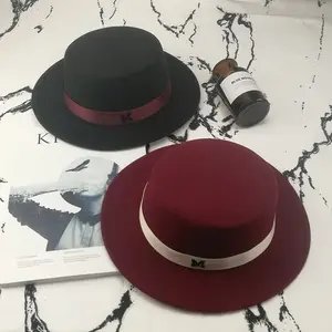 Vente Chaude Chapeaux Européens Très Vendus, Fédoras Vintage, Bords Larges, Chapeaux Hauts Plats, Chapeaux d'Automne-Hiver, Visières Tendance et Bonnets de <span class=keywords><strong>Douche</strong></span> - Product Image 2