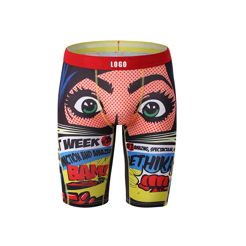 Logo Custom All Over Print Trunks Mannen Ondergoed Merk Eigenaar Aanpassen Boxer Slips Ontwerp Stijl Ondergoed Voor Mannen