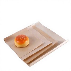 Papier d'emballage alimentaire résistant à la graisse, revêtu de PE, recyclable, pour sandwichs, hamburgers, impression de logo personnalisée - Product Image 1