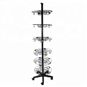 מתכת מסתובב ספל תצוגת stand קפה כוס כוס rack תצוגת rack