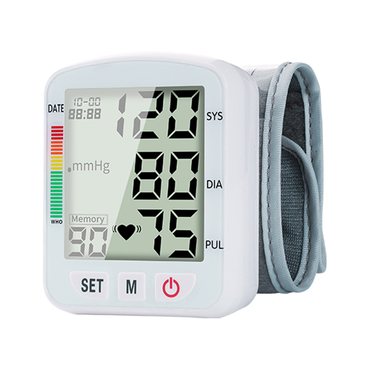 Portable Medical Electronic bp Meter Machine Automatic Tensiometro Aneroid Sphygmomanometer Digital Wrist Blood Pressure Monitor