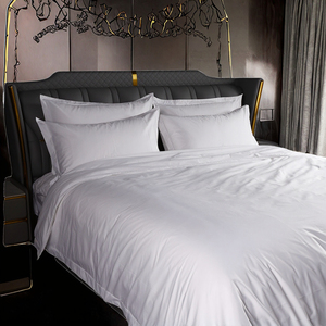 Parures de lit d'hôtel OEM 200TC-300TC Draps en coton de luxe Taille King <span class=keywords><strong>Queen</strong></span> Vente en gros - Product Image 1