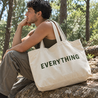 Sacs fourre-tout de marque extra larges en polycoton 12 oz, sacs de courses personnalisés imprimés, vente en gros pour promotions et événements commerciaux