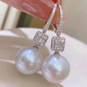 WENCHI S925 Argent DIY Accessoires en perles Plateau vide avec perles de 8-12 mm Crochet d'oreille Bijoux chinois à la mode Modèle 11534 - Product Image 1