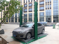 GG Lifters Pont élévateur de stationnement à double colonne 2 poteaux avec structure en acier, capacité 3000 kg et hauteur 2100 mm pour la gestion du stationnement automobile