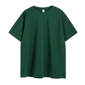 Groothandel Heren Oversized Zwaargewicht Katoen Drop Shoulder Sport T-Shirts Custom Print On Demand T-Shirt Met Korte Mouwen