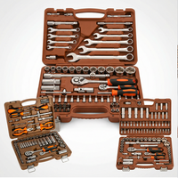 Lot de 94 clés à douille professionnelles en CR-V avec mallette rigide, outils à main, cliquet réglable et embouts de tournevis