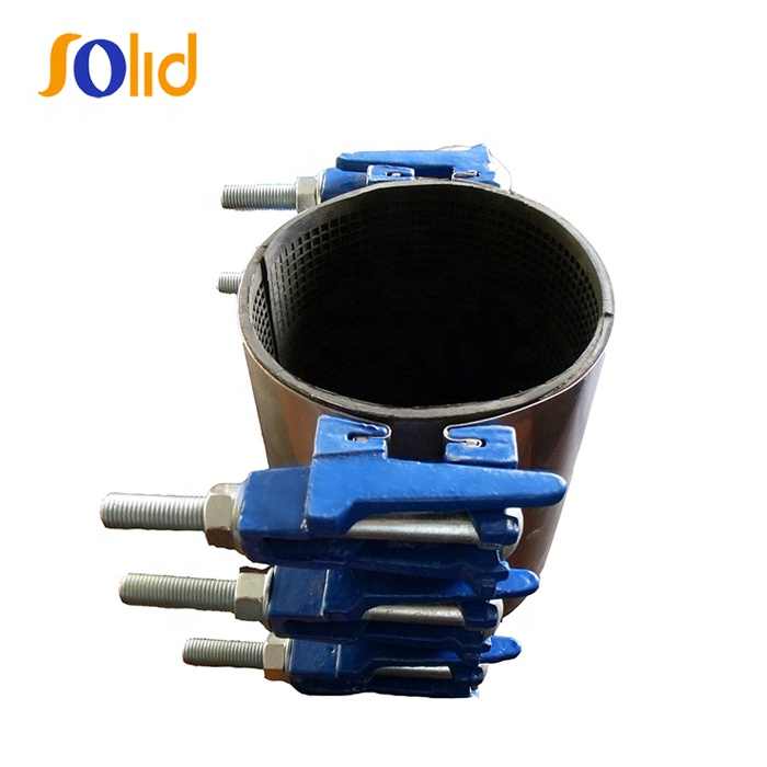 DI double bands Water Pipe Repair Clamp For DI PE And PVC Pipe
