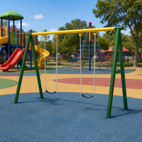Ensemble de balançoires à structure arquée robuste pour enfants, personnalisable, multi-utilisateurs, pour l'extérieur, équipement de terrain de jeu pour enfants