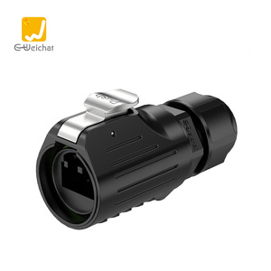 LP16 RJ45 nhựa thông tư không thấm nước hàng không kết nối mặt bích gắn kết tín hiệu RJ45 kết nối không thấm nước - Product Image 2