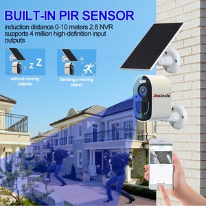 Cámara de Seguridad Solar Inalámbrica de 4 Canales, Sistema de Seguridad Solar Mini con Doble Marca 5G WIFI para el Hogar, Visión Nocturna de 4MP - Product Image 6