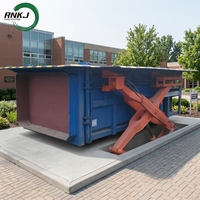 Station de compactage des déchets souterraine hydraulique résidentielle RNKJ, conteneur à ordures robuste en acier inoxydable, intégration sanitaire