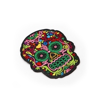 Patch brodé en tissu écologique personnalisé, chenille, éléphant, animal, broderie, autocollant pour la décoration des vêtements