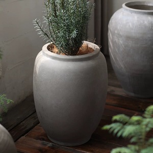 Vendita calda inox grande giardino esterno <span class=keywords><strong>vasi</strong></span> da fiori in fibra di terracotta antichi <span class=keywords><strong>vasi</strong></span> di cementeria per la decorazione della casa - Product Image 3