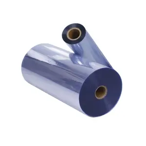 Оптовая цена 0,45 мм прозрачный синий оттенок ПВХ жесткие листы рулоны ПВХ жесткий лист для вакуумного формования