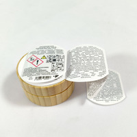 Étiquettes en feuille d'or imperméables imprimées sur mesure pour bocaux à bougies et livrets Matériau en vinyle pour étiquettes d'avertissement de bougie