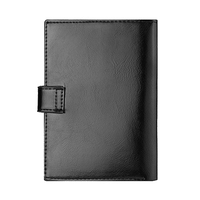 Portefeuille de voyage en PU pour homme, protège-passeport en cuir RFID, porte-cartes et porte-documents
