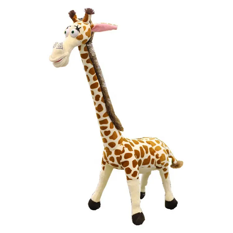 Madagascar veados boneca girafa pelúcia brinquedo grande boneca Pano boneca presente bichos empalhados brinquedos