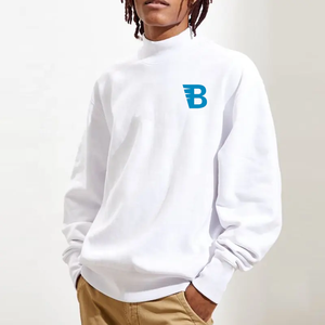 <span class=keywords><strong>Sudadera</strong></span> Personalizada <span class=keywords><strong>de</strong></span> <span class=keywords><strong>Cuello</strong></span> Alto, Manga Larga, Lisa, <span class=keywords><strong>Blanca</strong></span>, <span class=keywords><strong>de</strong></span> Algodón, Felpa, <span class=keywords><strong>Cuello</strong></span> Redondo - Product Image 1