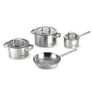 Di alta qualità <span class=keywords><strong>Am</strong></span> cuoco uso domestico Set di pentole in acciaio inossidabile rivestito antiaderente pentole per zuppa di latte padella in magazzino - Product Image 1