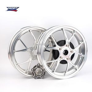 12 "rèn nhôm vành bánh xe vespa phía trước và phía sau thiết lập cho Piaggio VESPA đua xe gắn máy bánh xe - Product Image 2