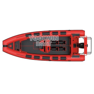 Gommone Semirigido Sportivo Commerciale ad Alte Prestazioni 760 con Scafo in Alluminio a V Profonda Saldato, Leggero e Adatto al Mare (RIB) - Product Image 4