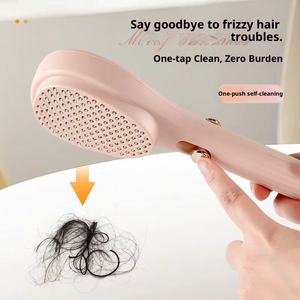 Peine de Aire Retráctil para Mujer, Bonito Cepillo para Peinar el Cabello, Esponjoso, Portátil, Masajeador, Limpieza Automática del Cabello Caído - Product Image 5