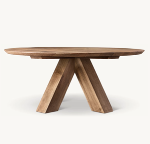 Sassanid Top xếp hạng Mỹ Hot Bán phòng ăn đặc biệt nứt sồi brule vòng bàn ăn - Product Image 3