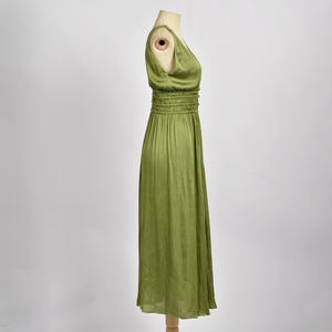 Approvisionnement direct d'usine 100% robe en polyester vente chaude robe respirante à col en V - Product Image 2